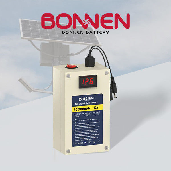 OEM 12V επαναφορτιζόμενες μπαταρίες λιθίου 20Ah Ηλιακή μπαταρία φωτισμού δρόμου για αποθήκευση ενέργειας