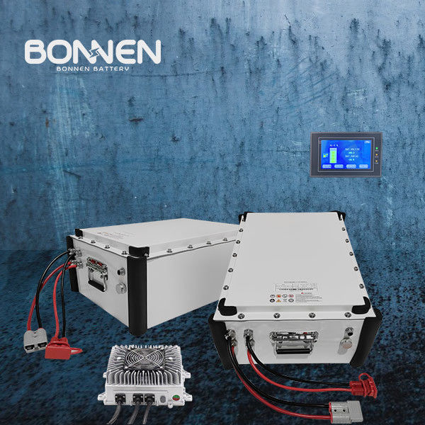 96V 4.8KWH 50Ah Li-Ion Boat Battery Pack Απομακρυσμένη οθόνη LCD παρακολούθησης Αλουμινίου